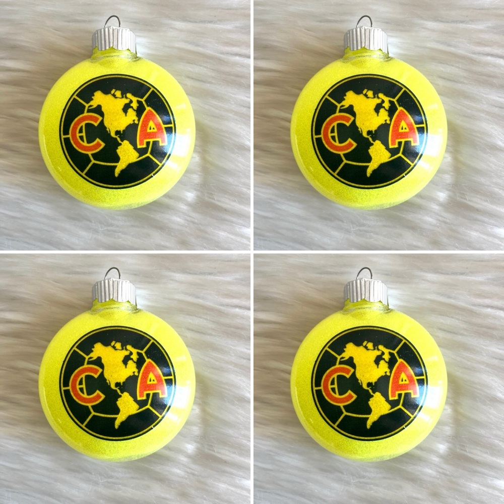 Ornaments Águilas del América  set of 4
